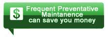 Saving money on maintenance button
