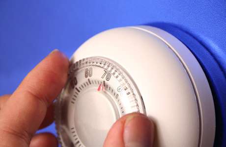 Adjusting a thermostat